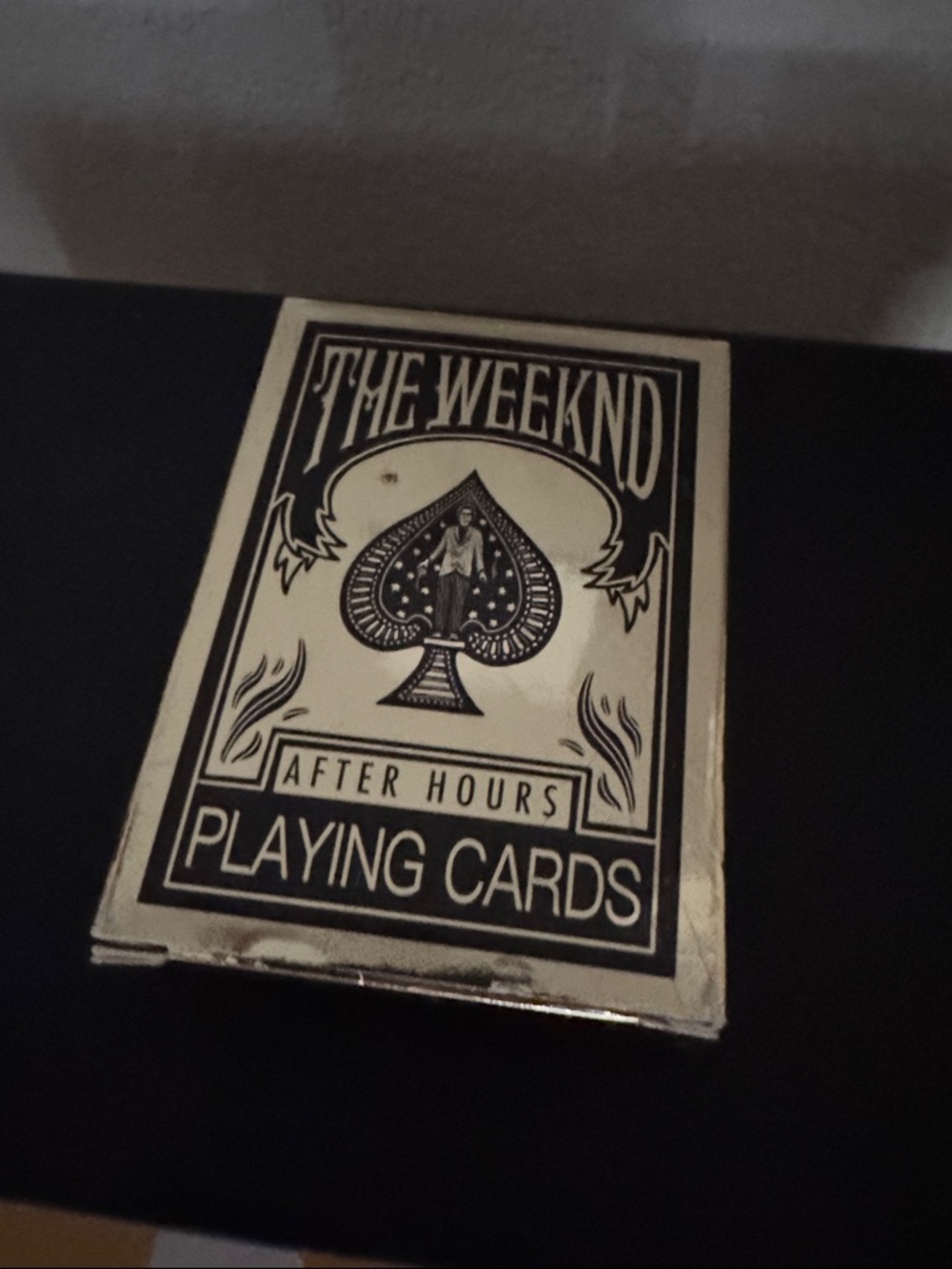 The Weeknd After Hours Black & Gold Playing Cards - Collector's Deck